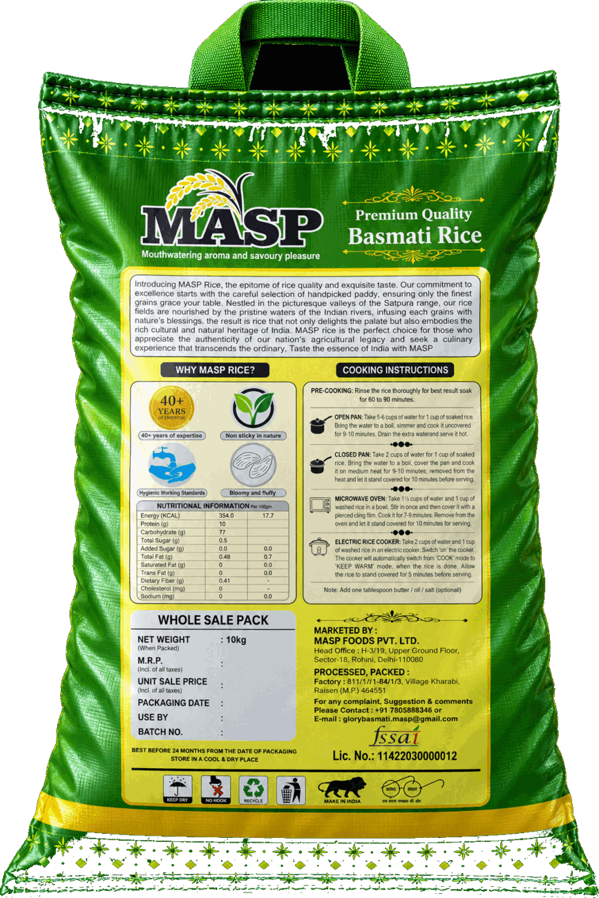 MASP Foods Mini Mogra — 10kg pack · back