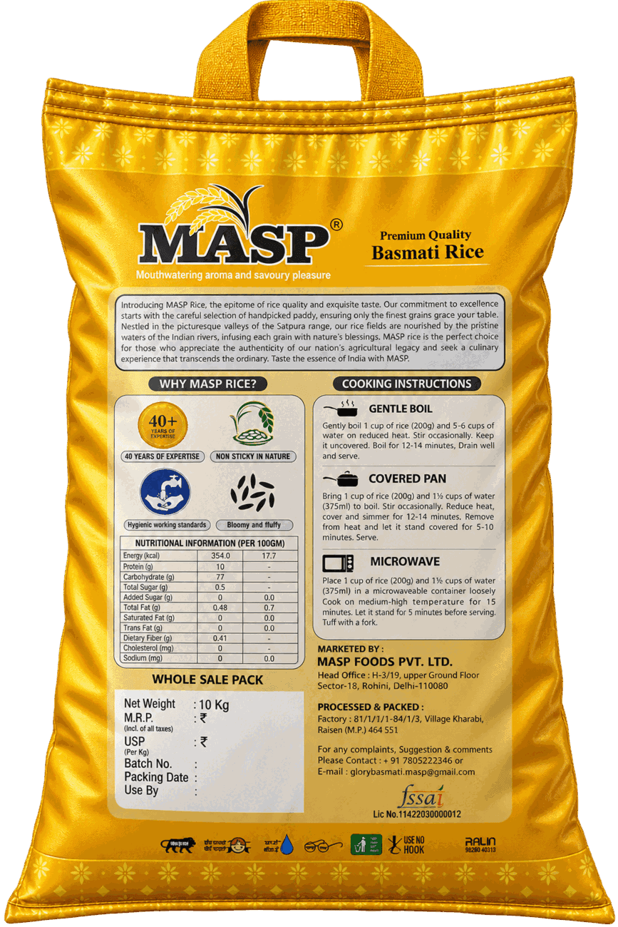 MASP Foods Premium — 10kg pack · back