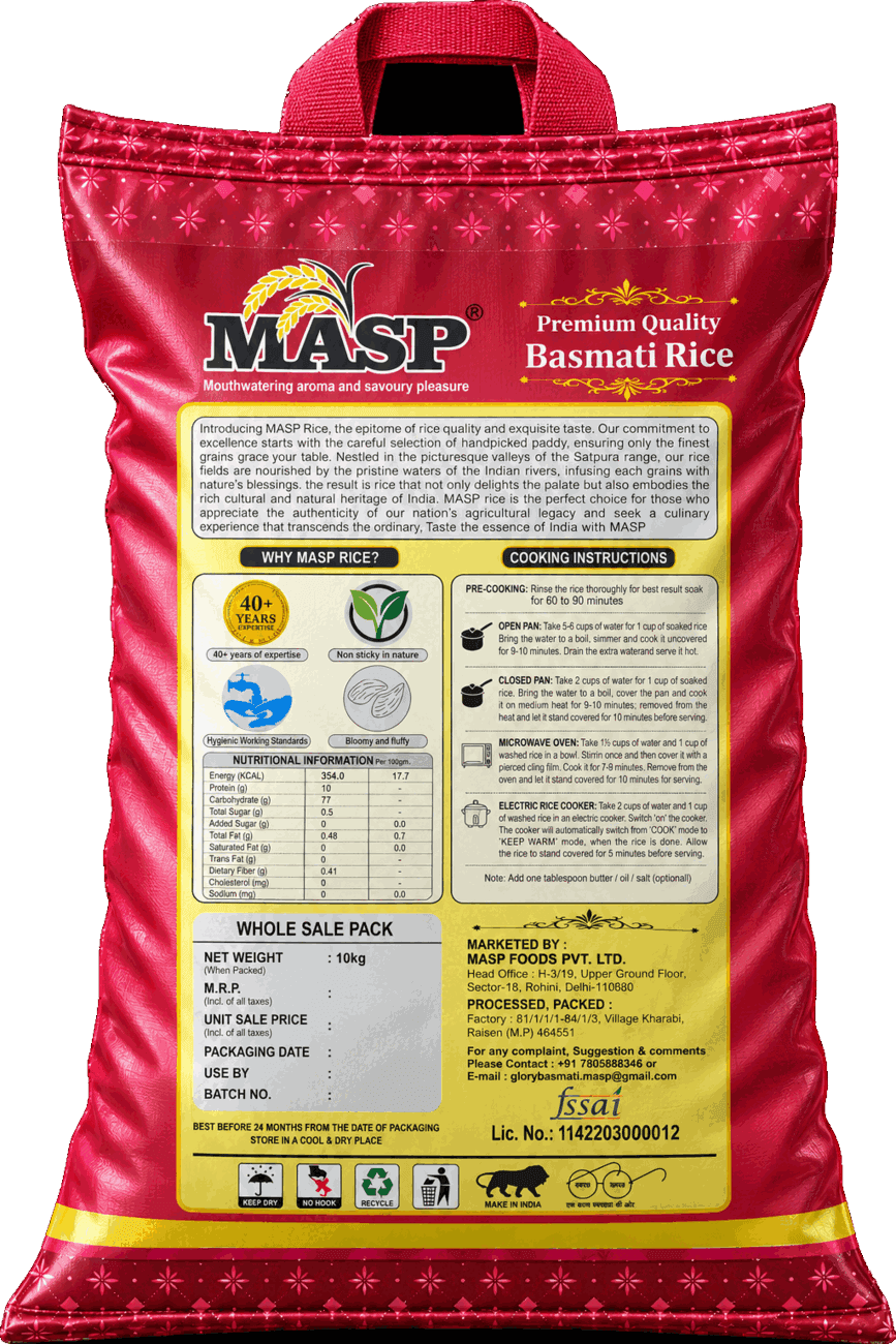 MASP Foods Tibar — 10kg pack · back